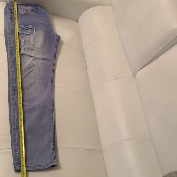 Bee & Ceci L.A. Distressed Patchwork Jeans Size 11( junior) - Picture 5 of 13